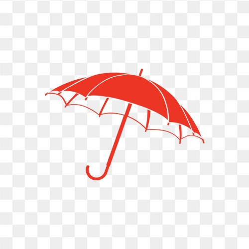 Red Umbrella free vector png